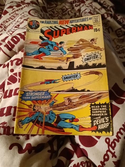 Superman 235 The Devil S Harp Neal Adams Cover 1971 DC Comics Bronze