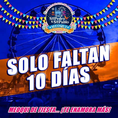 A diez días de la gran Feria de San Pedro y San Pablo en Meoqui