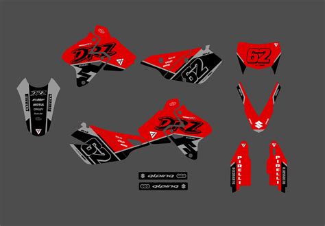 Kit Déco Suzuki Drz 400 Race Rouge Boutique Kit Déco Moto