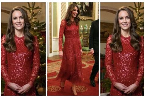 Kate Middleton Wows In Red Dress