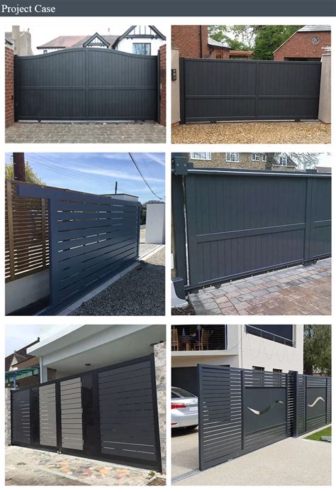 Modern Aluminium Panel Electric Folding Main Entrance Gates Fences