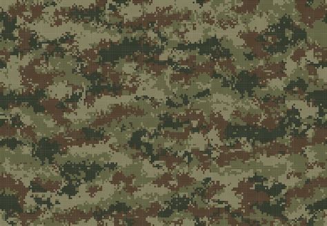 Pixel Military Camouflage Vector Seamless Pattern 16162417 Vector Art