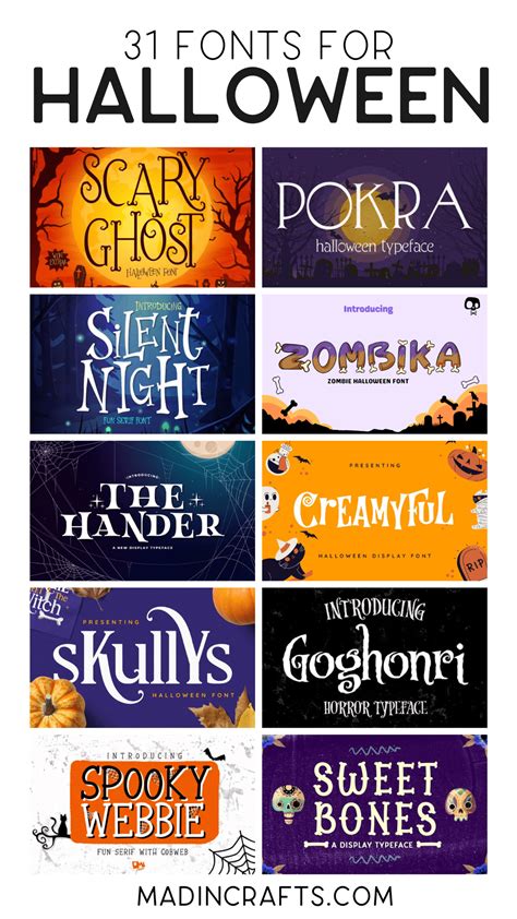 31 SPOOKY FONTS FOR HALLOWEEN Crafts Mad In Crafts