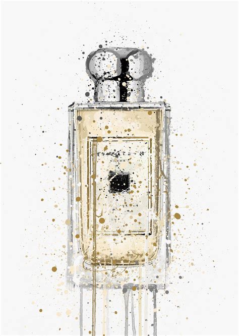 Fragrance Bottle Wall Art Print 'Pale Gold' – WE LOVE PRINTS