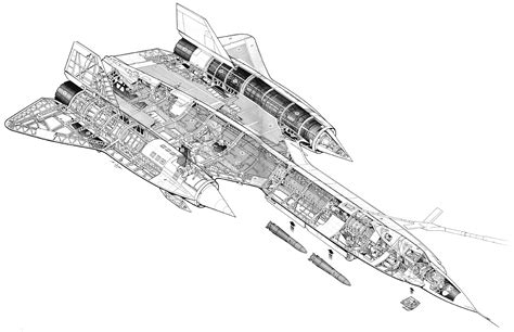 Lockheed Yf Cutaway Drawing In High Quality