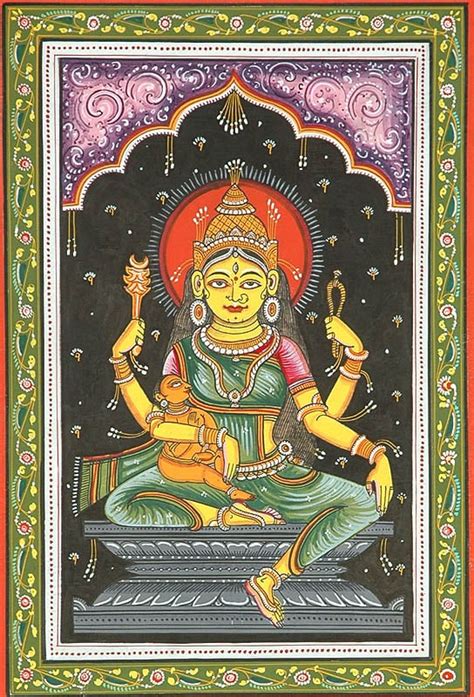 Goddess Indrani Shodash Matrikas Exotic India Art