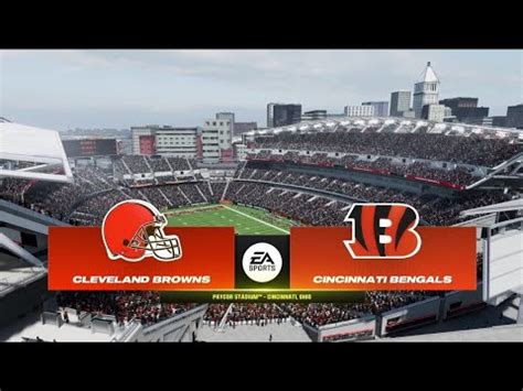 Browns Vs Bengals Week Simulation Madden Quick Presentation