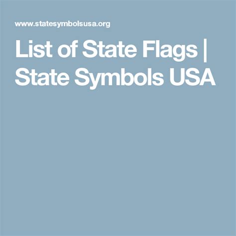 List of State Flags | State Symbols USA | State symbols, State flags, Flag