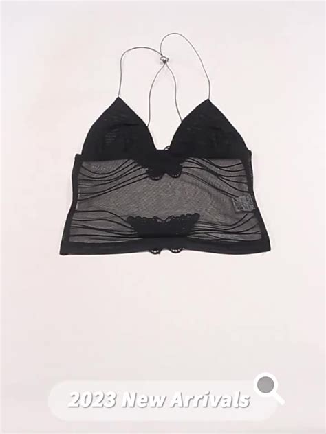 Women S Spring And Summer New Sexy Hot Girl Styles Butterfly Tie Mesh Backless Tight Small