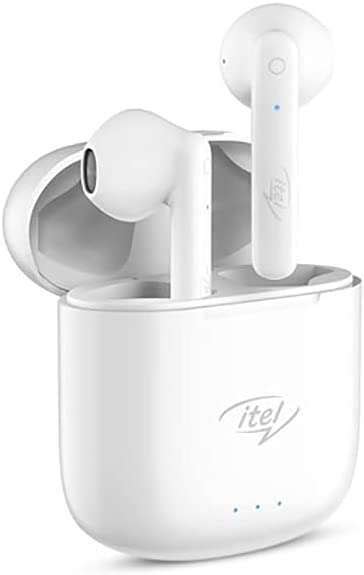 Itel Wireless Bluetooth Earbuds With Microphone Model Itw 60 White 3rafoty Store