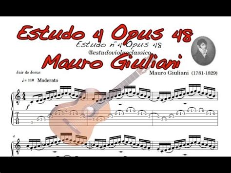 Estudo nº4 Opus 48 de Mauro Giuliani para violão clássico YouTube