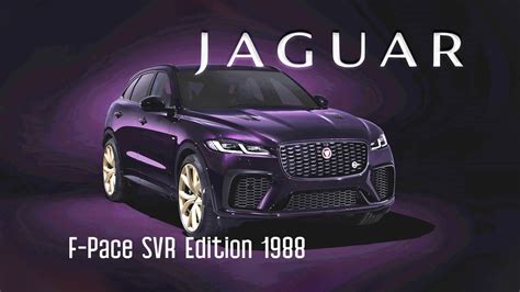 The Jaguar F Pace SVR Edition 1988 Brings Racing History Into The Present