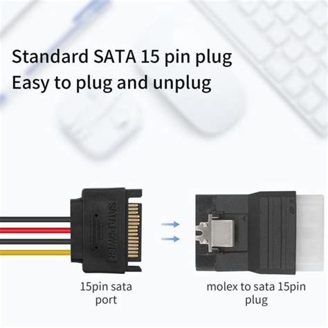 Getuscart Duttek Sata To Molex Adapter Pin Molex To Sata Power