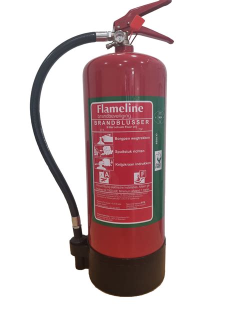 Flameline FF9 9 Liter Schuimblusser FLUOR VRIJ 27A 75F Kerzon Flameline