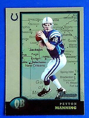 Peyton Manning Rookie Card Bowman Interstate Ssp Rc Nm Mint