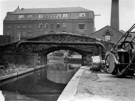 Gorton Dock entrance through bridge, Stockport Branch of Ashton Canal ...