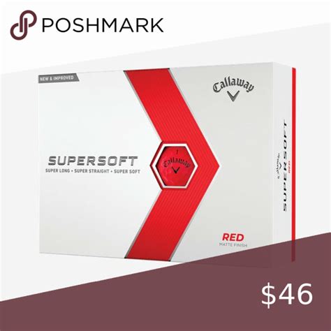 Callaway Supersoft Matte Red Golf Balls Dozen Matte Red