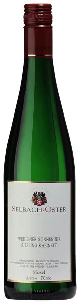 Selbach Oster Wehlener Sonnenuhr Riesling Kabinett Vivino