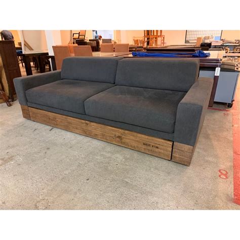 West Elm Emery Sleeper Sofa Trundle Bed Frame Chairish