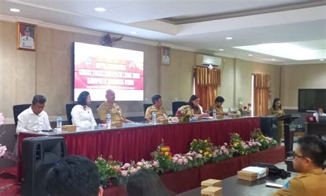 Buka Rapat Koordinasi Gugus Tugas Kabupaten Layak Anak Sekda Minut