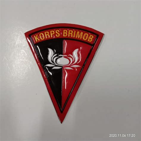 Jual Stiker Embos Korps Brimob Stiker Korp Brimob Segitiga Stiker