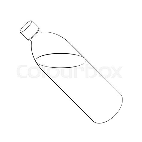 Water Bottle Outline Drawing