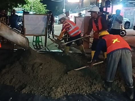 Sempat Viral Jalan Macan Lindungan Palembang Akirnya Tersentuh Perbaikan