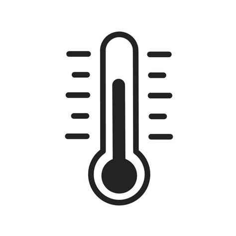 Thermometer Icon Thermometer Icon Illustration On White Background