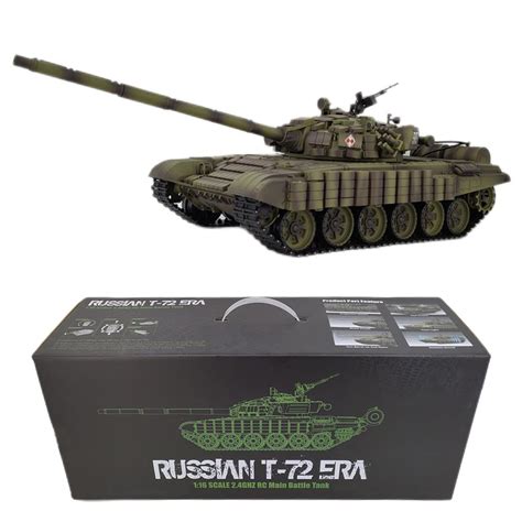 Buy JoySeed RC Tank 1 16 Russian T72 Tank WW2 Battle Tank With Shooting