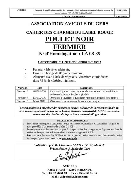 Pdf Cahier Des Charges Du Label Rouge Poulet Noir Fermier Dokumen Tips