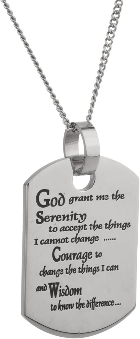 Amazon Serenity Prayer Necklace For Women God Grant Me The