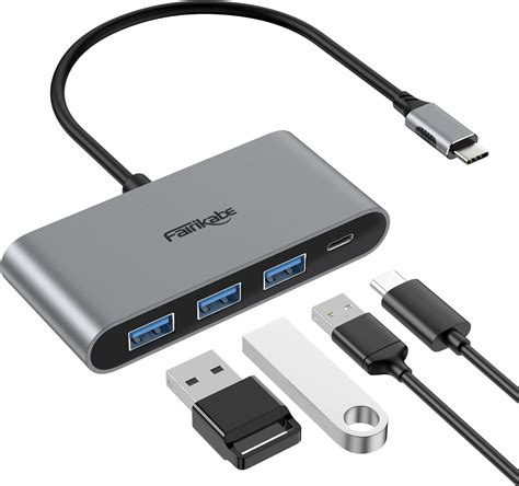 Usb C Hub 4 Ports Data Transfer 5gbps Usb Hub Usb C