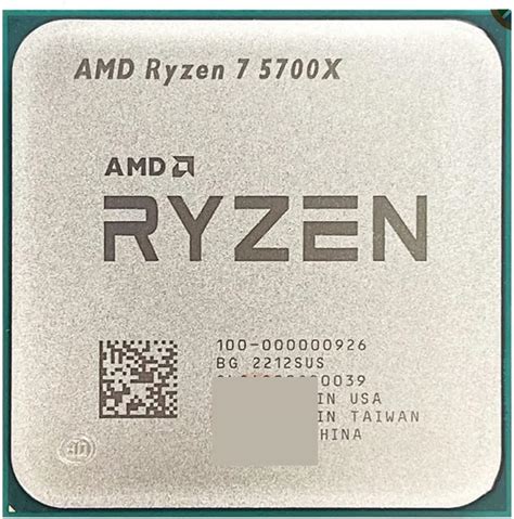 Computer Components Amd Ryzen 7 5700x R7 5700x 3 4 Ghz Eight Core Sixteen Thread 65w