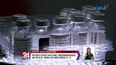 PFIZER COVID Vaccine Rekomendado Ng WHO Para Sa Mga Edad 511 24