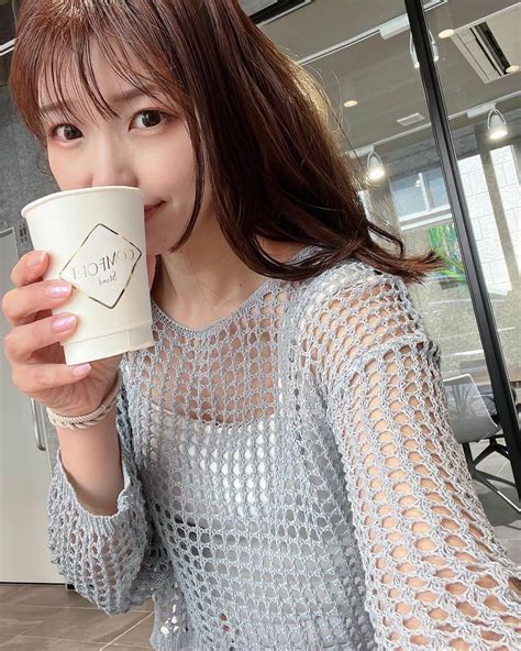 中村愛さんのインスタグラム写真 中村愛instagram「☕️♡ ・ ・ ・ どうやらコーヒー好きみたいです☺️👏 昨日の一コマ😆