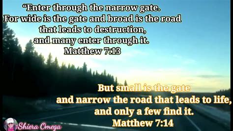 Enter Through The Narrow Gate Matthew 713 14 Youtube