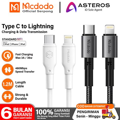 Jual Mcdodo Kabel Data For Iphone Type C To Lightning Fast