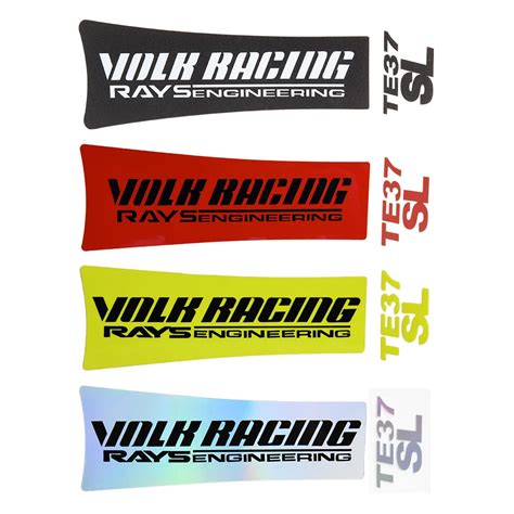 Wholesale Jdm Car Wheel Stickers Volk Racing Rays Te Sl Fluorescent