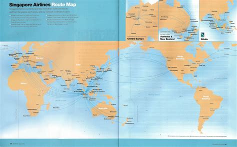 Singapore Airlines Route Map 2000 The Singapore Airlines Flickr