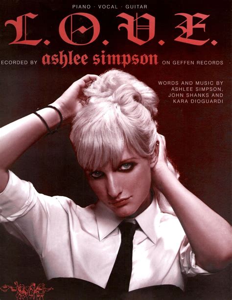 ASHLEE SIMPSON L O V E SHEET MUSIC PIANO VOCAL GUITAR BRAND NEW ON