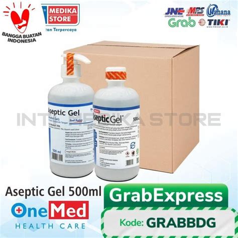 Jual ONEMED Aseptic Gel 500 Ml Pump Refill Paket Shopee Indonesia