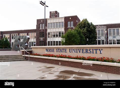 Boise, Idaho - July 21, 2018: Boise State Campus sign at the college ...