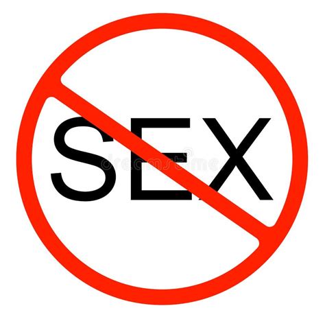 No Sex Romance Red Warning Sign Stock Illustration Illustration Of Hostel Attention 29520571