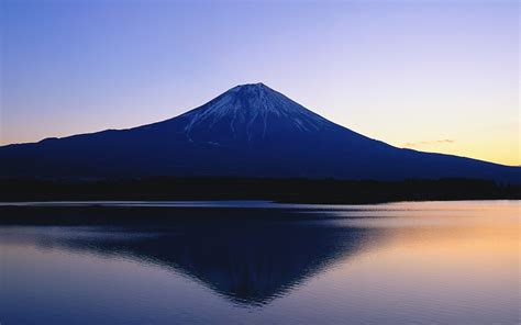 Japan Mountains Mount Fuji Hill Sky Sunrise Morning