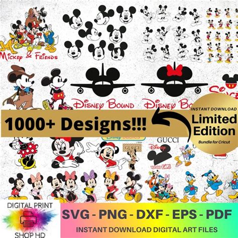 1000 Mickey SVG Minnie SVG Mickey Mouse Svg Minnie Mouse Etsy Canada