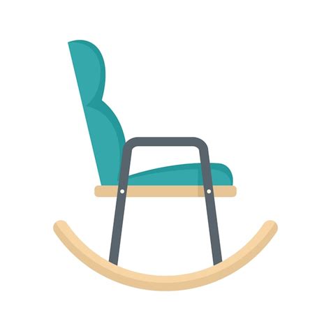 Premium Vector Soft Rocking Chair Icon Flat Illustration Of Soft