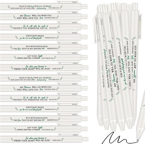 Amazon Yeaqee 70 Pcs Bible Verse Pens Christian Pens