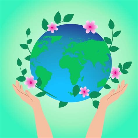 Premium Vector Save The World Peace Or Ecology Sustainability And