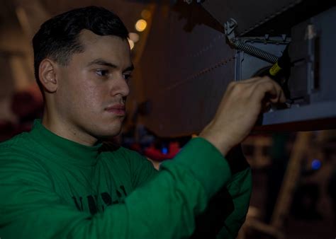 Dvids Images Sailor Performs Maintenance Aboard Uss Carl Vinson