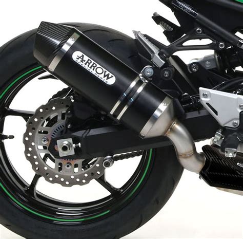 Kawasaki Z900 2017 2018 ARROW Dark Aluminium Carbon Silencer FREE UK